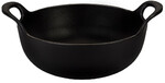 Plat Balti En fonte emaillee 24 cm Noir Mat
